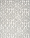6' X 9' Grey Floral Stain Resistant Non Skid Area Rug