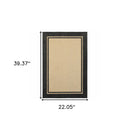 2' x 3' Beige and Black Stain Resistant Indoor Outdoor Area Rug
