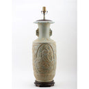 Lovecup KWUN YIN CARVING VASE -CELEDON LAMP L727
