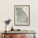 Vintage Map of Georgia 1842