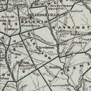 Vintage Map of Georgia 1842