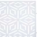 Outdoor & Indoor Privacy Screen Metal Privacy Screen 76' H×48' W, Freestanding Decorative Privacy Screen for Deck Balcony Patio, Privacy Fence Panels for Outside Lawn Garden PS115 WHITE
