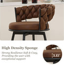 Modern Swivel Bar Stools Set of Two Stylish Design
