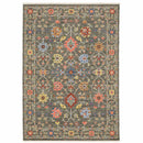 2' X 3' Blue and Gray Oriental Power Loom Area Rug
