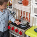 Durable Plastic Kids Kitchen Playset Bright Lights