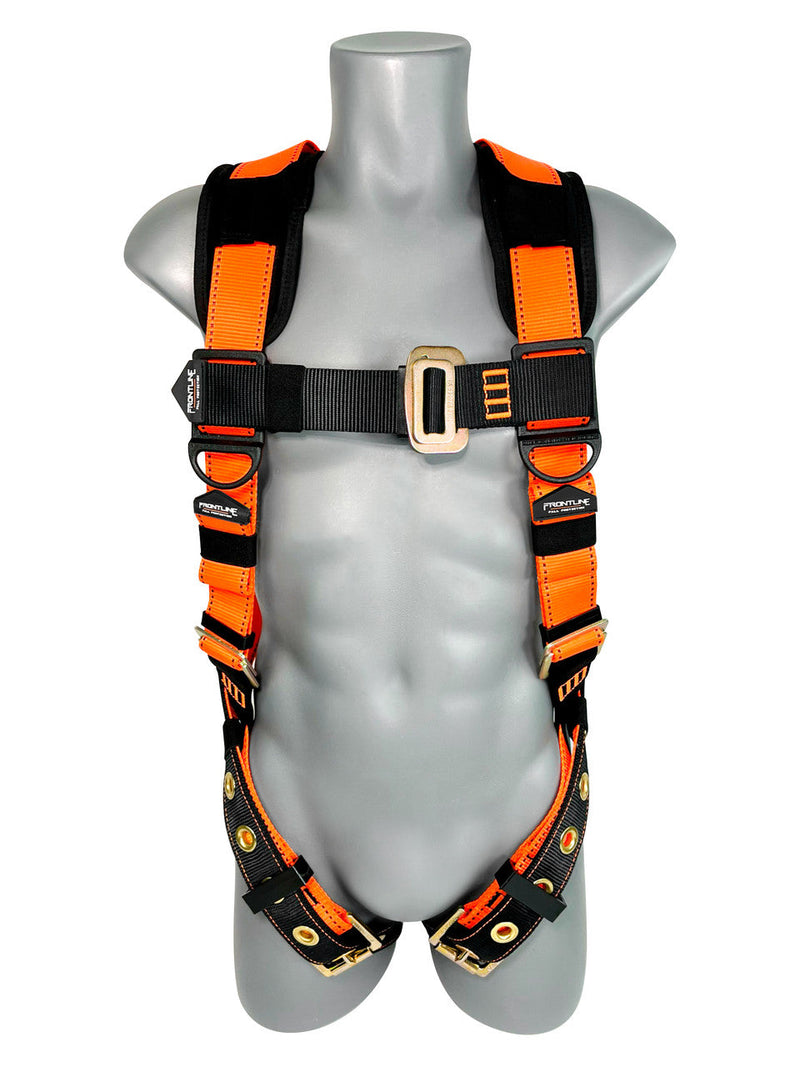 Frontline 50VTB Combat Economy Series Full Body Harness with Tongue Buckle Belt M/L