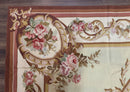 Large Aubusson Rug 10x14, European Elegant French Design, Floral Carpet