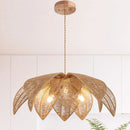 Handwoven Rattan Chandelier 24 Inch Pendant Light Fixture