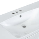 36' Bathroom Vanity with Sink Combo, One Cabinet and Three Drawers, Solid Wood and MDF Board, White (Old Sku:SY999505AAK)