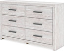 Cayboni Vintage 6 Drawer Dresser With Safety Stop White