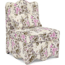 Flannel single dining chair with soft seat cushion and backrest, no armrests, matching pillow can be used as waist cushion, this dining chair can be used in the living room - PINK