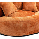 COOLMORE Lazy Sofa Durable Comfort Lounger High Back Bean Bag Chair Couch With Three Pillows for Adults and Kids, Indoor & Outdoor,  Single Gaming Sofa Chair For Bedroom,Office (Orange Chenille)