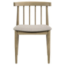 Cullen Dining Side Chair Upholstered Seat Natural Oak (Set of 2)
