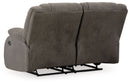 First Base - Reclining Loveseat - Gunmetal
