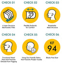 [50PCS] KN Flax KF94 Mask Made in Korea | FDA Registered