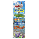New Hampshire Lake Directional Sign Home Decor Art Print on Real Wood