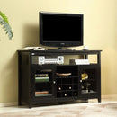 51" Wide Wood Cupboard Buffet Storage Cabinet with Wine Rack for 12-Bottles