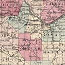 Vintage Map of Missouri 1861