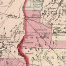 Vintage Map of Minnesota & Dakota 1861