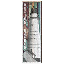 Boston Harbor Lighthouse, Massachusetts Wooden Sign | Wall Art Print on Real Wood 