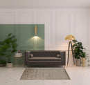 2' X 3' Taupe Geometric Hand Woven Area Rug