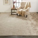 2' X 3' Taupe Geometric Hand Woven Area Rug