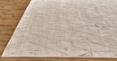 2' X 3' Taupe Geometric Hand Woven Area Rug