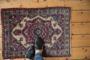2x2.5 Antique Kermanshah Square Rug Mat