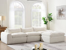 [VIDEO Provided] 116'' Fully Compressed Sofa with High Density Foam, No Assembly Required, Legless Design without Frame, Integrated Backrest and Seat Cushion, Free Combination, Particle Chenille