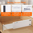Drawer Dividers 4 In High 11-17 Adjustable White 8 Pack