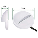 DLAC02 6-Pack 3CCT 3W Low Voltage LED Outdoor Half Moon Deck Lights Package, 12V-24V LED Step Patio Landscape Lights