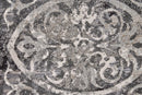 7' X 10' Gray Ivory And Taupe Abstract Stain Resistant Area Rug