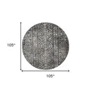 7' X 10' Gray Ivory And Taupe Abstract Stain Resistant Area Rug