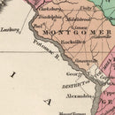 Vintage Map of Maryland 1824