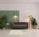 8' X 10' Gray And Ivory Wool Geometric Tufted Handmade Area Rug