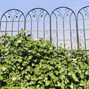 2 Pack Metal Garden Trellis 86.7' x 19.7' Rustproof Trellis for Climbing Plants Outdoor Flower Support Black