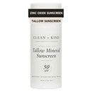 Clean + Kind Organic Beef Tallow Sunscreen SPF 50 Zinc Oxide Unscented