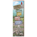 Smoky Mountains Directional Sign Home Decor Art Print on Real Wood