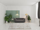 5' X 8' Ivory Shag Power Loom Stain Resistant Area Rug