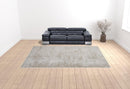 5' X 8' Ivory Shag Power Loom Stain Resistant Area Rug