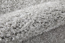 5' X 8' Ivory Shag Power Loom Stain Resistant Area Rug