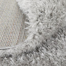 5' X 8' Ivory Shag Power Loom Stain Resistant Area Rug