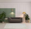 5' X 8' Ivory Shag Power Loom Stain Resistant Area Rug