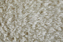 5' X 8' Ivory Shag Power Loom Stain Resistant Area Rug