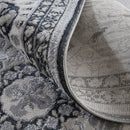 8' X 10' Gray And Black Abstract Power Loom Area Rug