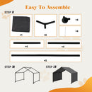 Dog Shade Shelter, Portable Pet Tent, Water Resistant Dog House for Shade Protection, Outdoor, Garden, Patio, Backyard, Gray