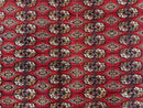 Bokhara Rug 9x12, Red Turkoman Rug, Pakistani Rug, Tribal Carpet, Wool Rug, Red Rug
