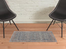 8' X 10' Blue And Red Floral Power Loom Stain Resistant Area Rug