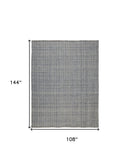 9' X 12' Brown Hand Woven Area Rug