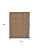 9' X 12' Brown Hand Woven Area Rug